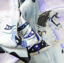 Load image into Gallery viewer, Le Carrousel de la Lune Print Silk Scarf