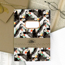 Load image into Gallery viewer, Improbability of Puffins Print Lined Journal