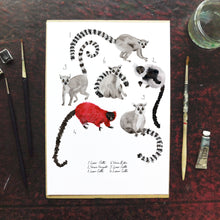 Load image into Gallery viewer, Conspiracy of Lemurs Art Print