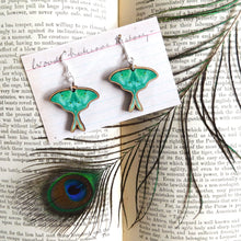 Load image into Gallery viewer, Lepidoptera Luna Moth Earrings