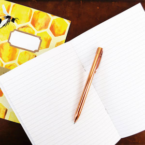 Mellifera Honeybee Print Lined Journal