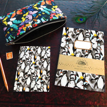 Load image into Gallery viewer, Waddle of Penguins Print Notebook