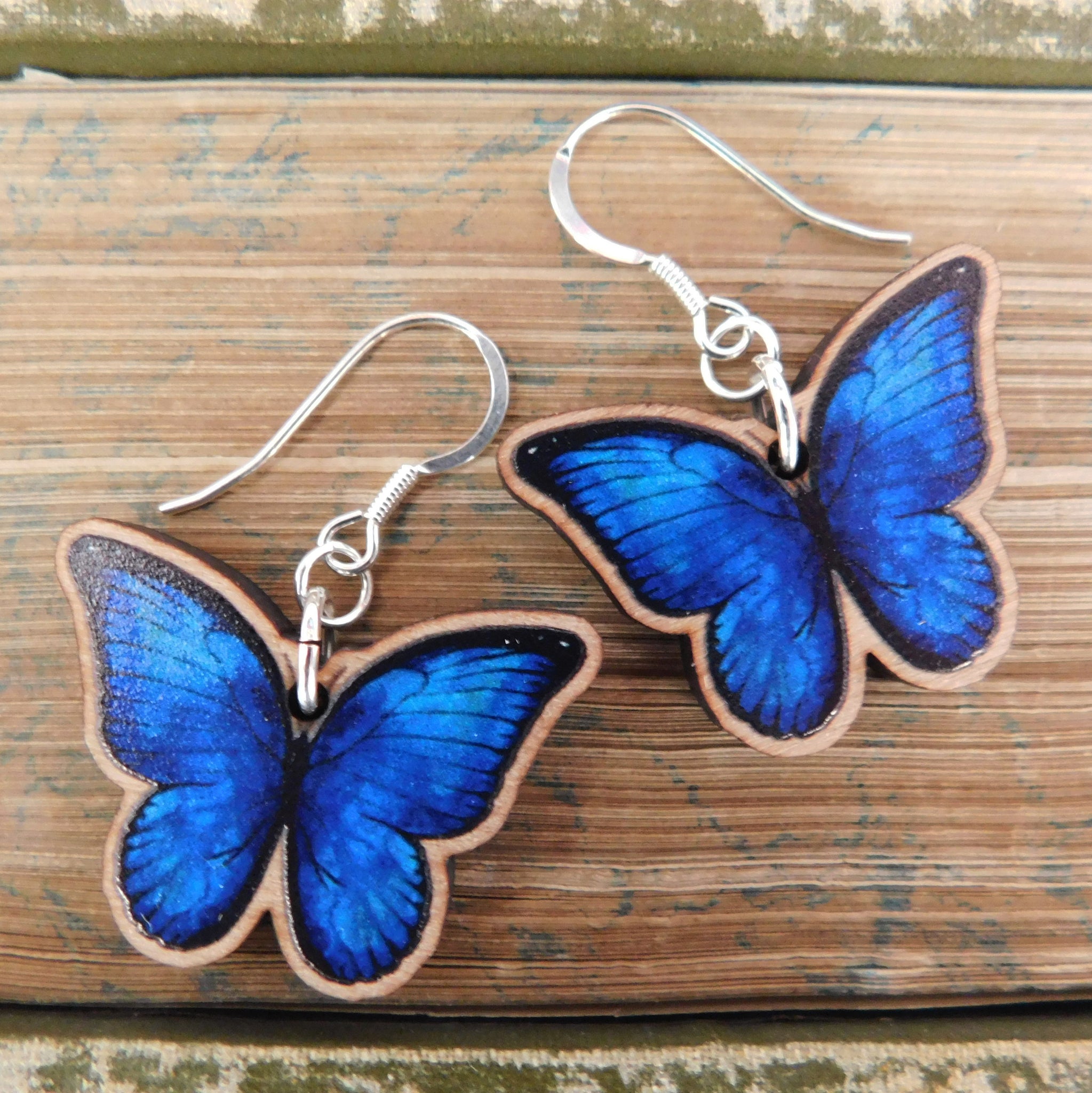 Enamel Purple Butterfly Earrings - Enamel Bug Earrings & Insect Jewelry -  TheMagicZoo.com