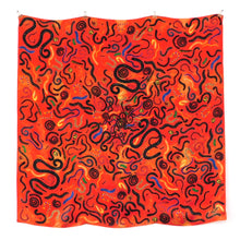 Load image into Gallery viewer, Myriapoda Millipede Print Silk Scarf
