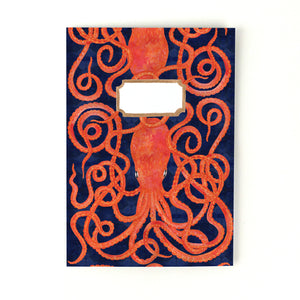 Octopoda Octopus Print Lined Journal