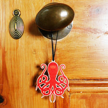 Load image into Gallery viewer, Octopus Wooden Hanging Decoration