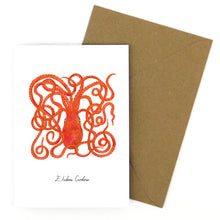 Load image into Gallery viewer, Octopus Greetings Card