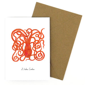 Octopus Greetings Card