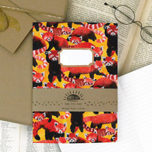 Load image into Gallery viewer, Pack of Red Pandas Print Journal and Notebook Set