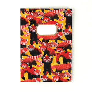 Pack of Red Pandas Print Lined Journal
