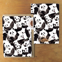 Load image into Gallery viewer, Embarrassment of Pandas Greetings Card