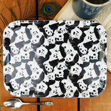 Load image into Gallery viewer, Embarrassment of Pandas Print Birch Wood Small Tray