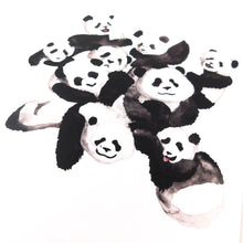 Load image into Gallery viewer, Embarrassment of Pandas Art Print
