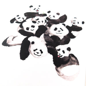 Embarrassment of Pandas Art Print