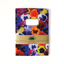 Load image into Gallery viewer, Viola Pansy Print Lined Journal