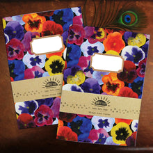 Load image into Gallery viewer, Viola Pansy Print Notebook