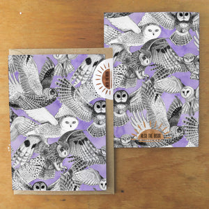 Parliament of Owls Greetings Card