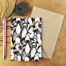 Load image into Gallery viewer, Waddle of Penguins Greetings Card
