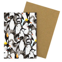 Load image into Gallery viewer, Waddle of Penguins Greetings Card