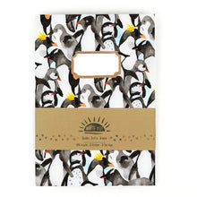 Load image into Gallery viewer, Waddle of Penguins Print Notebook