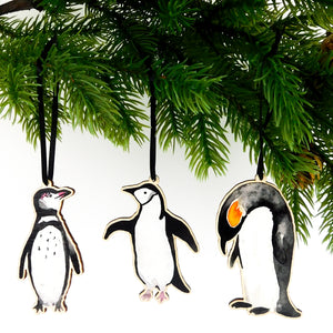 Waddle Emperor Penguin Wooden Hanging Decoration