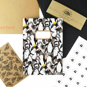 Waddle of Penguins Print Notebook