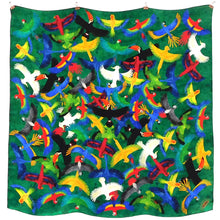 Load image into Gallery viewer, Psittacidae Parrot Print Silk Scarf