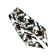 Load image into Gallery viewer, Improbability of Puffins Print Silk Skinny Minnie