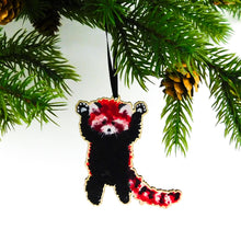 Load image into Gallery viewer, Pack Red Panda Wooden Hanging Decoration