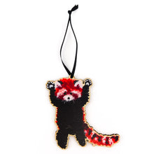 Load image into Gallery viewer, Pack Red Panda Wooden Hanging Decoration