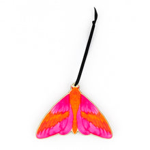 Load image into Gallery viewer, Rosy Maple Moth Wooden Hanging Decoration
