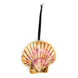 Conchae Scallop Shell Wooden Hanging Decoration