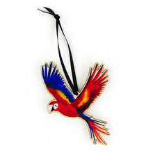 Load image into Gallery viewer, Psittacidae Scarlet Macaw Wooden Hanging Decoration