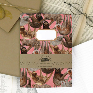 Sleuth of Sloths Print Journal and Notebook Set