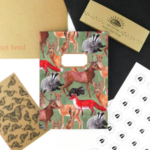 Sylvan Forest Animals Print Notebook