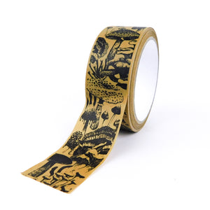 Mushroom Print Recyclable Eco Paper Sticky Tape