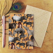 Load image into Gallery viewer, Candle of Tapirs Greetings Card