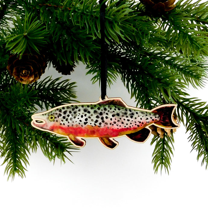 Flumens Trout Wooden Hanging Decoration