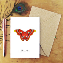 Load image into Gallery viewer, Lepidoptera Atlas Moth Greetings Card