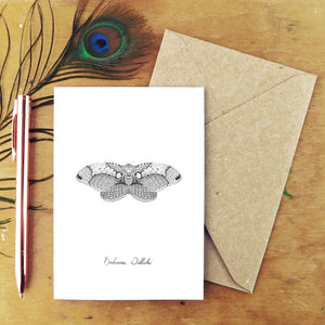 Archaeolepis Owl Moth Greetings Card