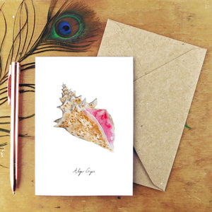 Conchae Conch Shell Greetings Card
