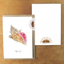 Load image into Gallery viewer, Conchae Conch Shell Greetings Card