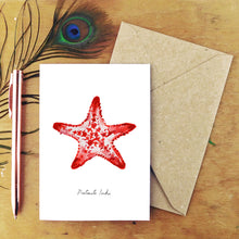 Load image into Gallery viewer, Asterozoa Crown of Thorns Starfish Greetings Card