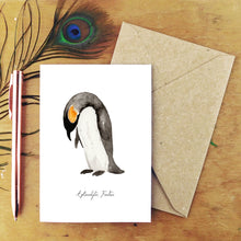 Load image into Gallery viewer, Waddle Emperor Penguin Greetings Card