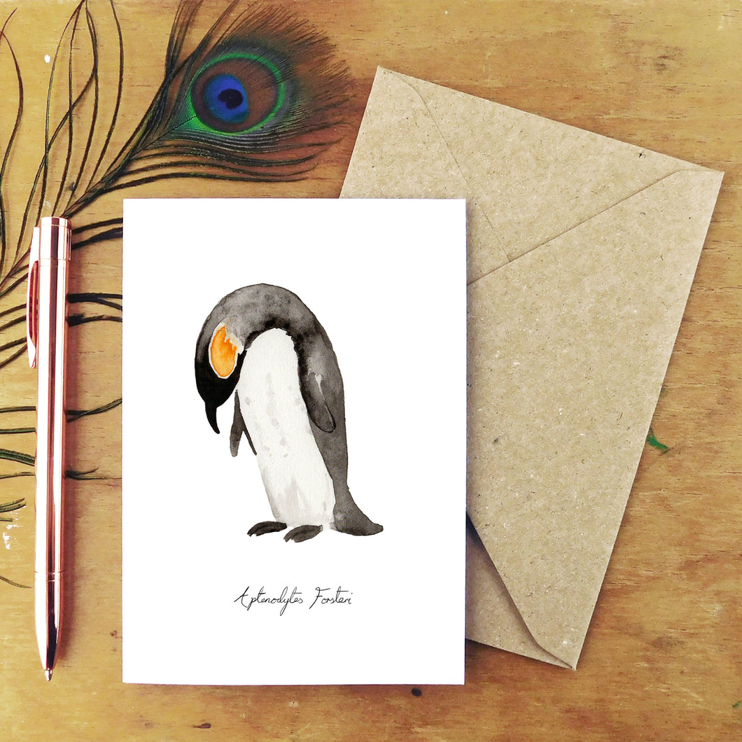 Waddle Emperor Penguin Greetings Card
