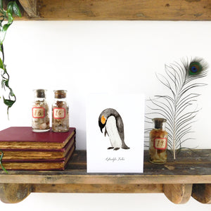Waddle Emperor Penguin Greetings Card