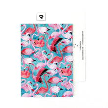Load image into Gallery viewer, Flamboyance of Flamingos Print Postcard