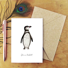 Load image into Gallery viewer, Waddle Humboldt Penguin Greetings Card