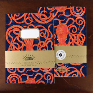 Octopoda Octopus Print Notebook