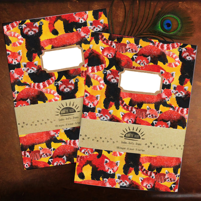 Pack of Red Pandas Print Journal and Notebook Set
